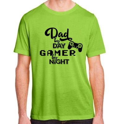 Fathers Day Dad By Day Gamer By Night Adult ChromaSoft Performance T-Shirt