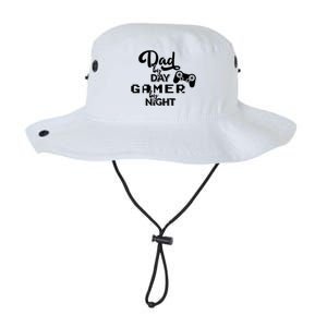 Fathers Day Dad By Day Gamer By Night Legacy Cool Fit Booney Bucket Hat