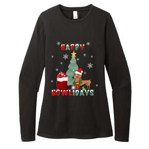 Funny Doxie Dog Lover Dachshund Christmas Gift Womens CVC Long Sleeve Shirt