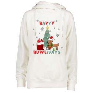 Funny Doxie Dog Lover Dachshund Christmas Gift Womens Funnel Neck Pullover Hood