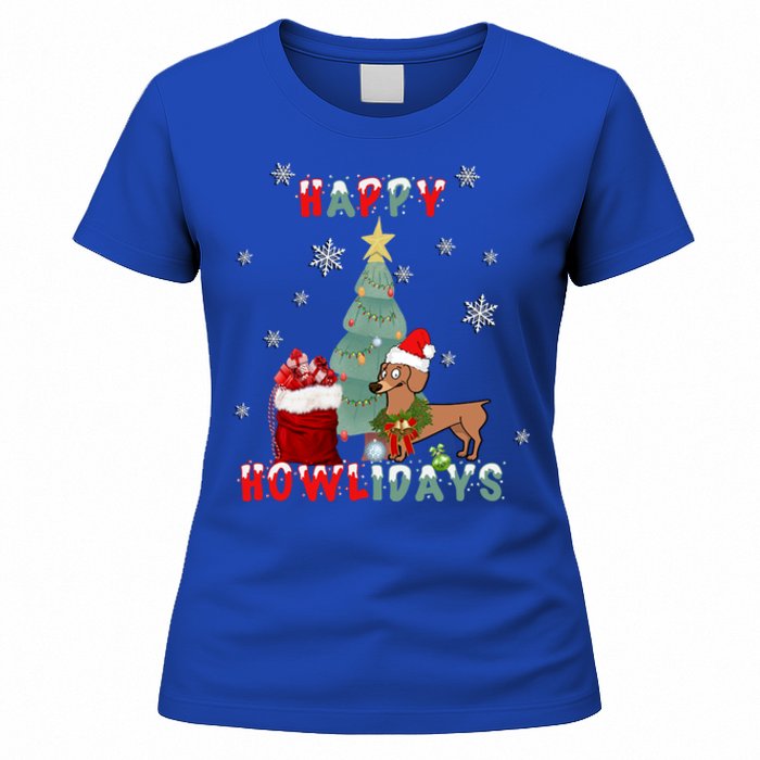 Funny Doxie Dog Lover Dachshund Christmas Gift Women's T-Shirt