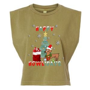 Funny Doxie Dog Lover Dachshund Christmas Gift Garment-Dyed Women's Muscle Tee