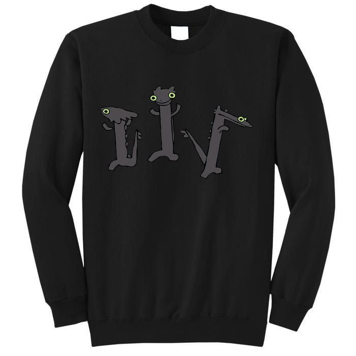 Funny Dancing Dragon Meme Trending Dancing Toothless Sweatshirt
