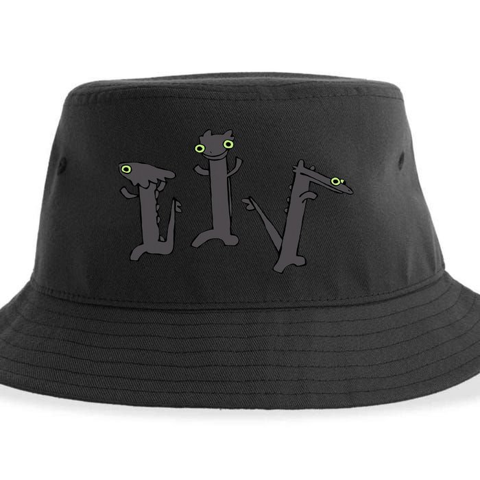 Funny Dancing Dragon Meme Trending Dancing Toothless Sustainable Bucket Hat