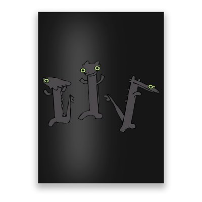 Funny Dancing Dragon Meme Trending Dancing Toothless Poster