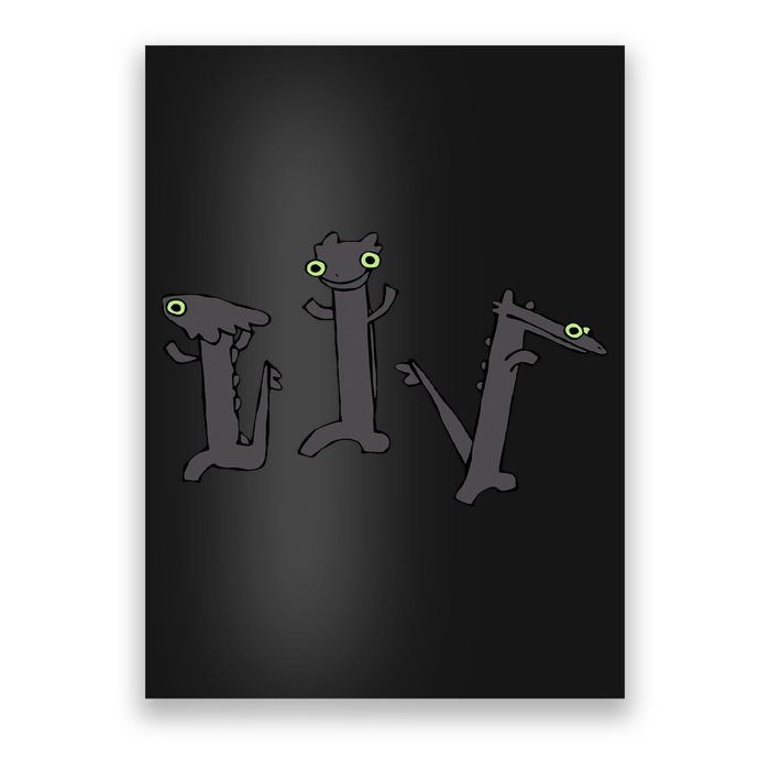 Funny Dancing Dragon Meme Trending Dancing Toothless Poster