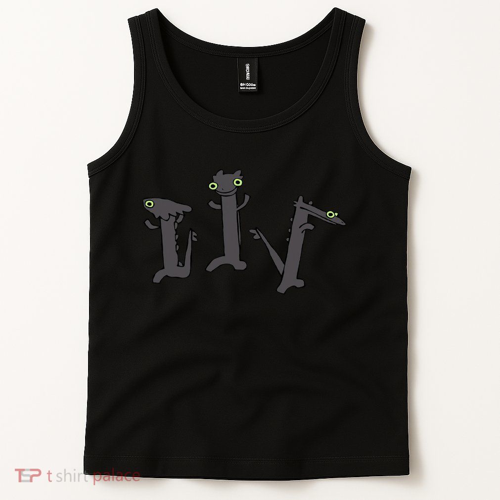Funny Dancing Dragon Meme Trending Dancing Toothless Tank Top