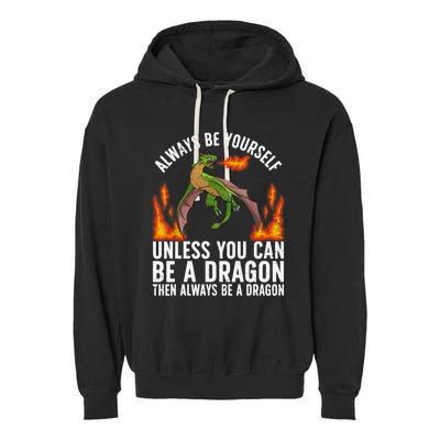 Funny Dragon Design For Fantasy Dragon Lover Garment-Dyed Fleece Hoodie