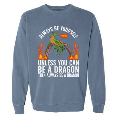 Funny Dragon Design For Fantasy Dragon Lover Garment-Dyed Sweatshirt