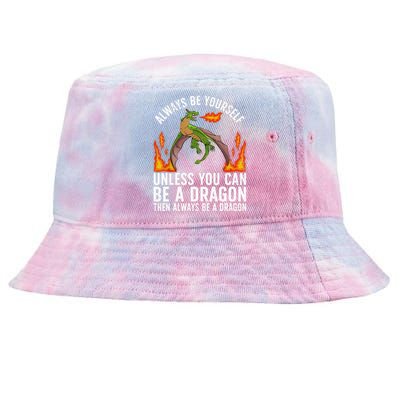 Funny Dragon Design For Fantasy Dragon Lover Tie-Dyed Bucket Hat