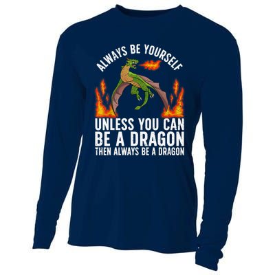 Funny Dragon Design For Fantasy Dragon Lover Cooling Performance Long Sleeve Crew