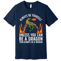 Funny Dragon Design For Fantasy Dragon Lover Premium T-Shirt