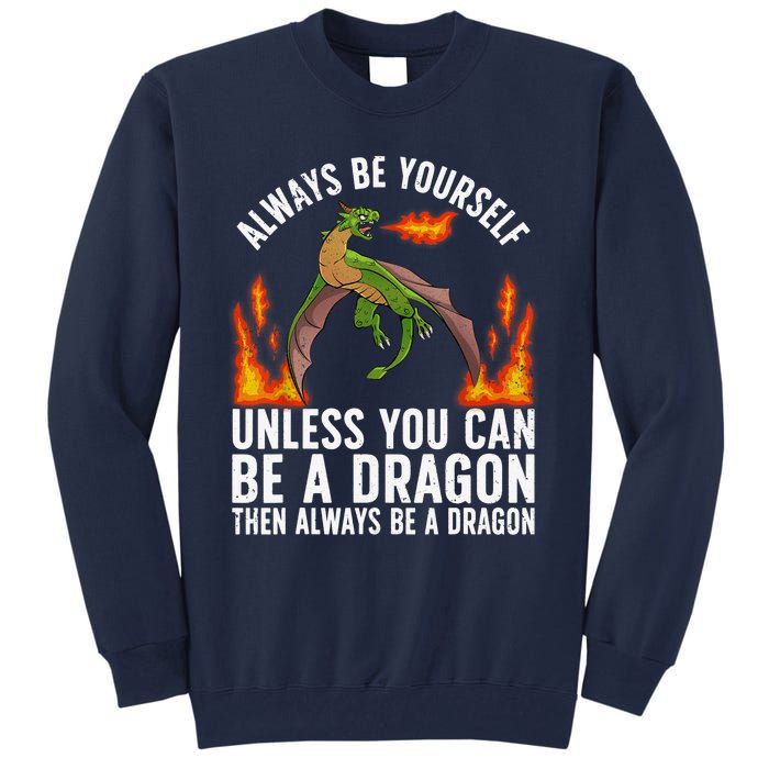 Funny Dragon Design For Fantasy Dragon Lover Tall Sweatshirt