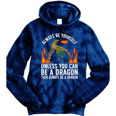 Funny Dragon Design For Fantasy Dragon Lover Tie Dye Hoodie