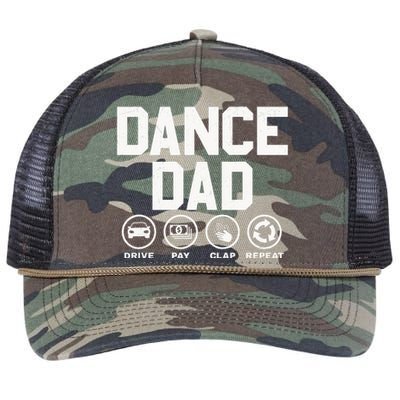 Funny Dance Dad Proud Dancer Dancing Father Retro Rope Trucker Hat Cap