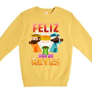 Feliz Dia De Los Reyes Day Happy Epiphany Christianity Day Gift Premium Crewneck Sweatshirt