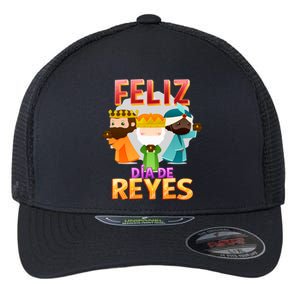 Feliz Dia De Los Reyes Day Happy Epiphany Christianity Day Gift Flexfit Unipanel Trucker Cap