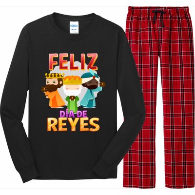 Feliz Dia De Los Reyes Day Happy Epiphany Christianity Day Gift Long Sleeve Pajama Set