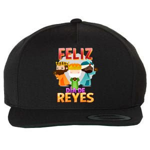 Feliz Dia De Los Reyes Day Happy Epiphany Christianity Day Gift Wool Snapback Cap