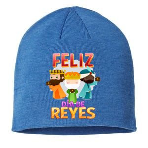 Feliz Dia De Los Reyes Day Happy Epiphany Christianity Day Gift Sustainable Beanie