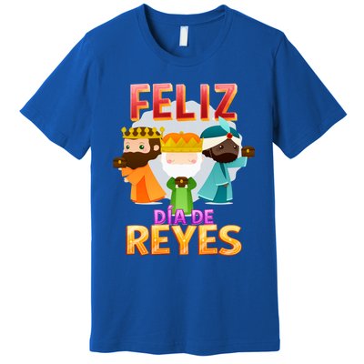 Feliz Dia De Los Reyes Day Happy Epiphany Christianity Day Gift Premium T-Shirt