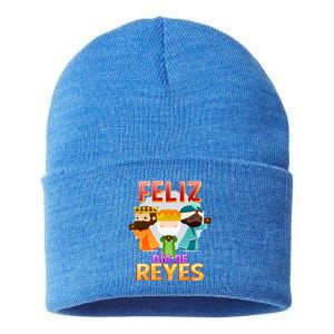 Feliz Dia De Los Reyes Day Happy Epiphany Christianity Day Gift Sustainable Knit Beanie