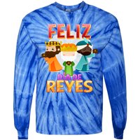 Feliz Dia De Los Reyes Day Happy Epiphany Christianity Day Gift Tie-Dye Long Sleeve Shirt