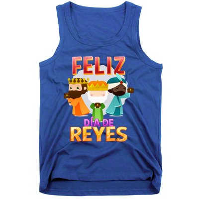 Feliz Dia De Los Reyes Day Happy Epiphany Christianity Day Gift Tank Top