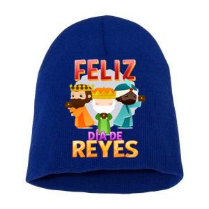 Feliz Dia De Los Reyes Day Happy Epiphany Christianity Day Gift Short Acrylic Beanie