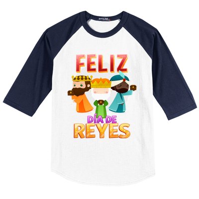 Feliz Dia De Los Reyes Day Happy Epiphany Christianity Day Gift Baseball Sleeve Shirt