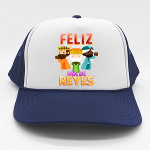 Feliz Dia De Los Reyes Day Happy Epiphany Christianity Day Gift Trucker Hat