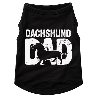 Funny Dachshund Dad Dog Lover Dachshund Father Dog Owner Doggie Tank