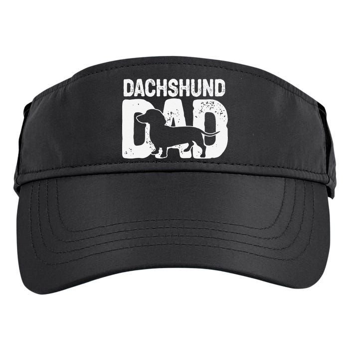 Funny Dachshund Dad Dog Lover Dachshund Father Dog Owner Adult Drive Performance Visor