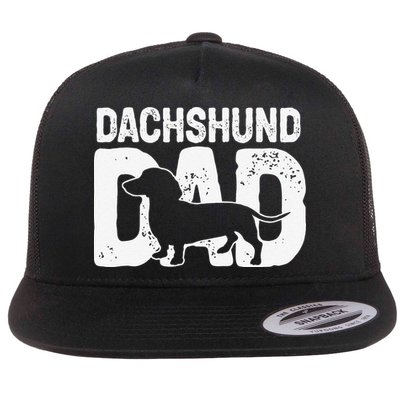 Funny Dachshund Dad Dog Lover Dachshund Father Dog Owner Flatbill Hat