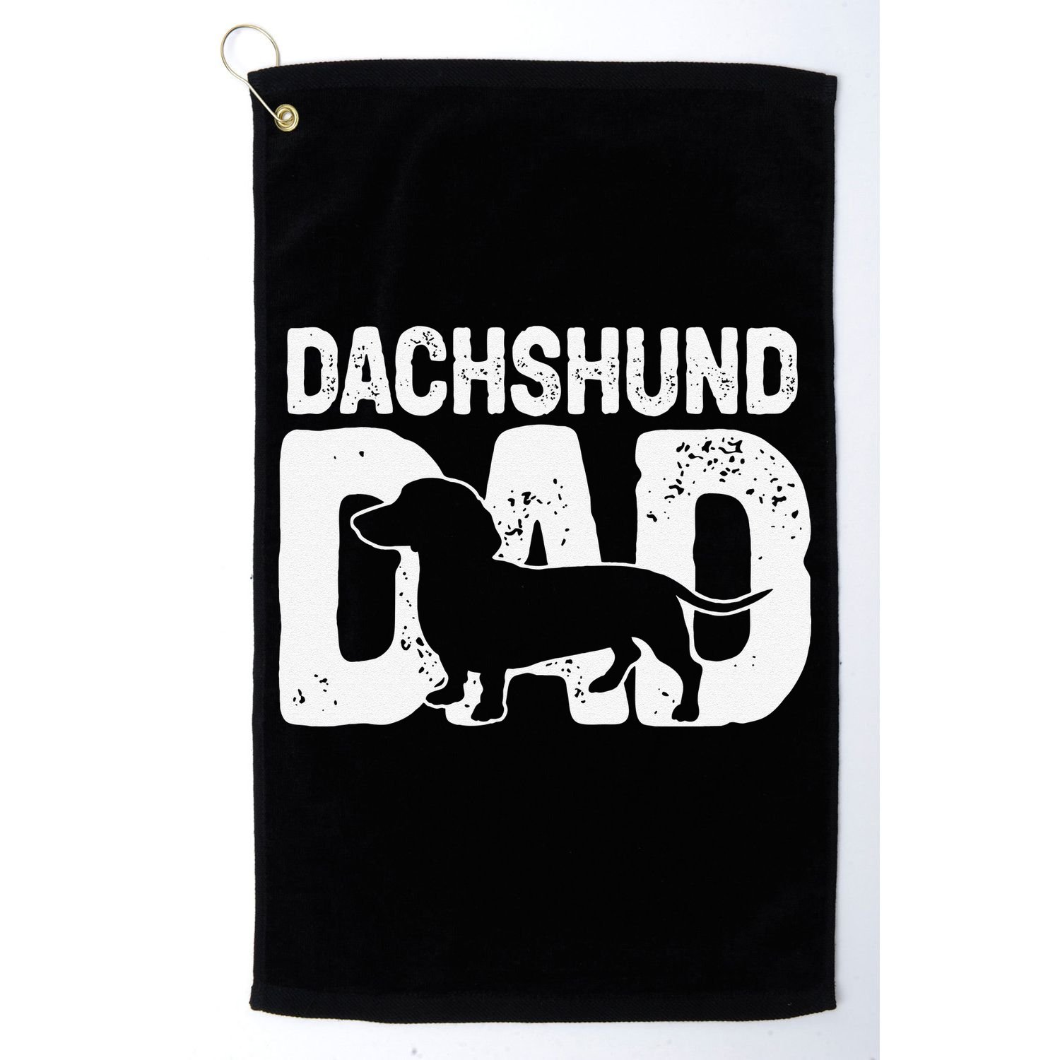 Funny Dachshund Dad Dog Lover Dachshund Father Dog Owner Golf Towel