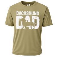 Funny Dachshund Dad Dog Lover Dachshund Father Dog Owner Cooling Performance Crew T-Shirt