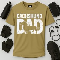 Funny Dachshund Dad Dog Lover Dachshund Father Dog Owner Cooling Performance Crew T-Shirt