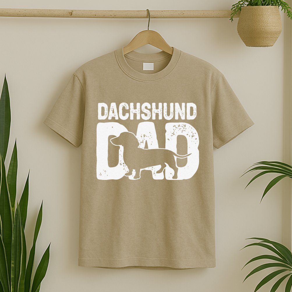 Funny Dachshund Dad Dog Lover Dachshund Father Dog Owner T-Shirt