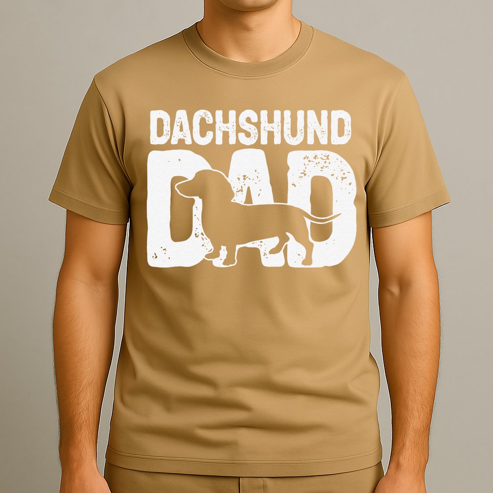 Funny Dachshund Dad Dog Lover Dachshund Father Dog Owner T-Shirt