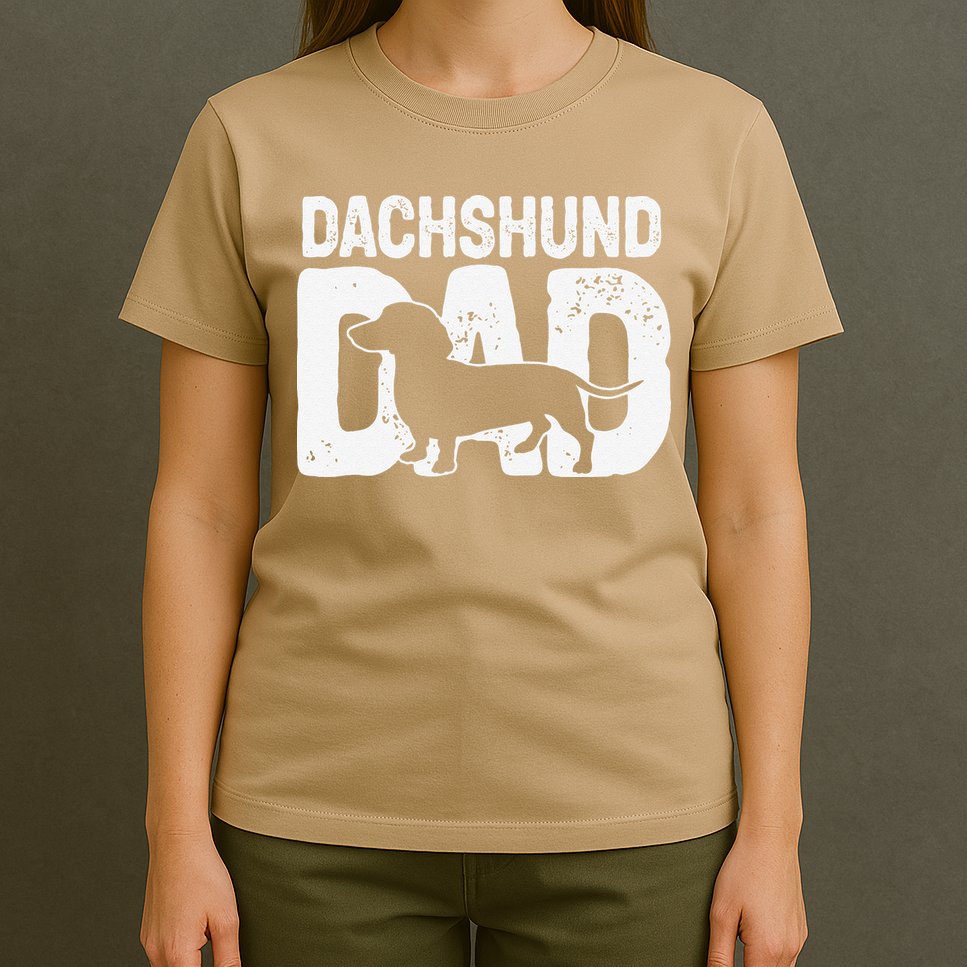 Funny Dachshund Dad Dog Lover Dachshund Father Dog Owner T-Shirt
