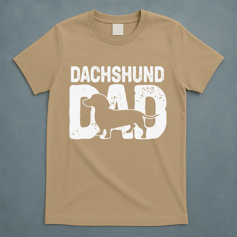 Funny Dachshund Dad Dog Lover Dachshund Father Dog Owner T-Shirt