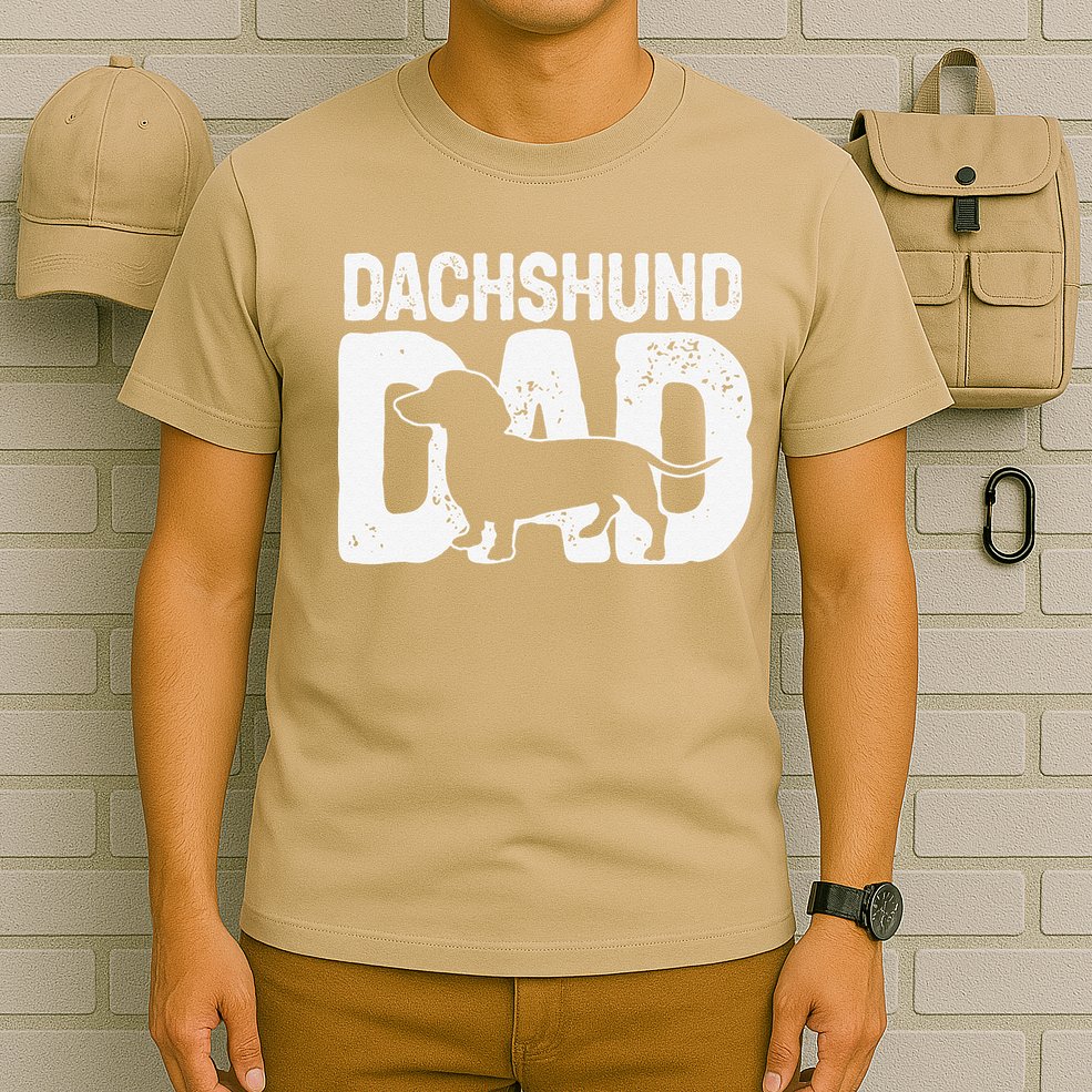 Funny Dachshund Dad Dog Lover Dachshund Father Dog Owner T-Shirt