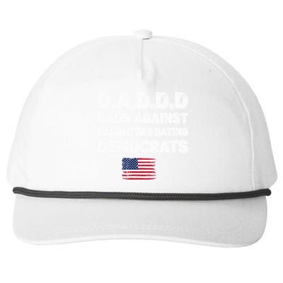 Funny Daddd Dads Against Daughters Dating Democrats Gift Snapback Five-Panel Rope Hat