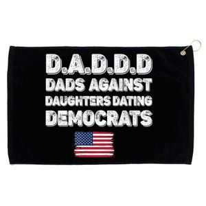 Funny Daddd Dads Against Daughters Dating Democrats Gift Grommeted Golf Towel