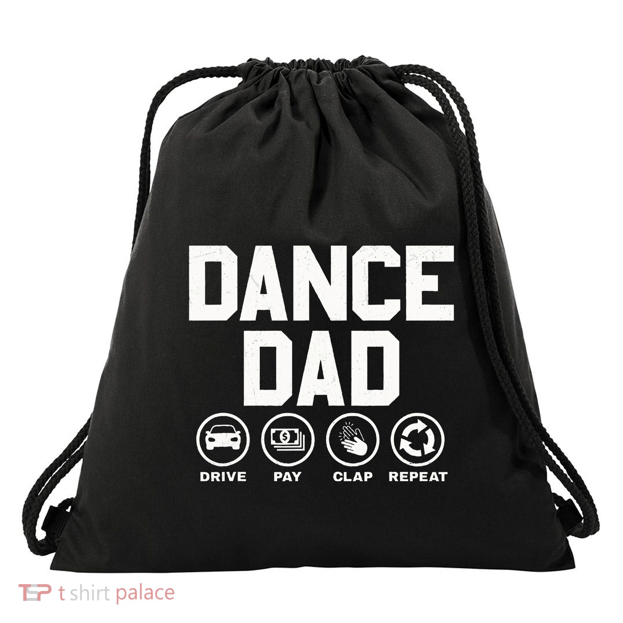 Funny Dance Dad Proud Dancer Dancing Drawstring Bag