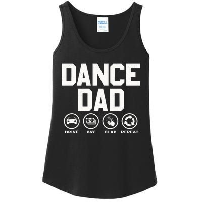 Funny Dance Dad Proud Dancer Dancing Ladies Essential Tank