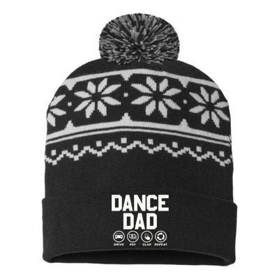 Funny Dance Dad Proud Dancer Dancing USA-Made Snowflake Beanie