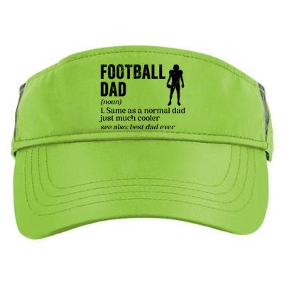 Football Dad Definition Dad Of A Football Player Father Gift Adult Drive Performance Visor