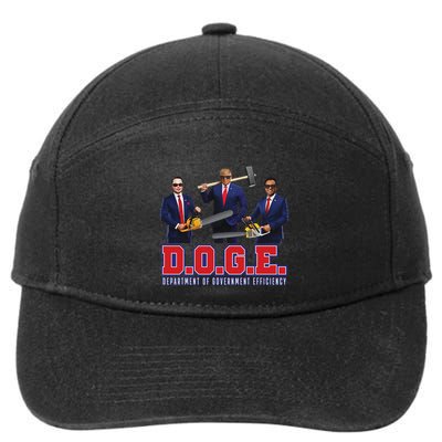 Funny D.O.G.E. (Department Of Government Efficiency) Doge 7-Panel Snapback Hat