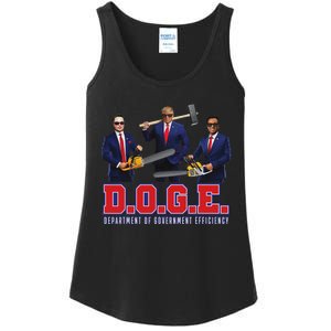 Funny D.O.G.E. (Department Of Government Efficiency) Doge Ladies Essential Tank